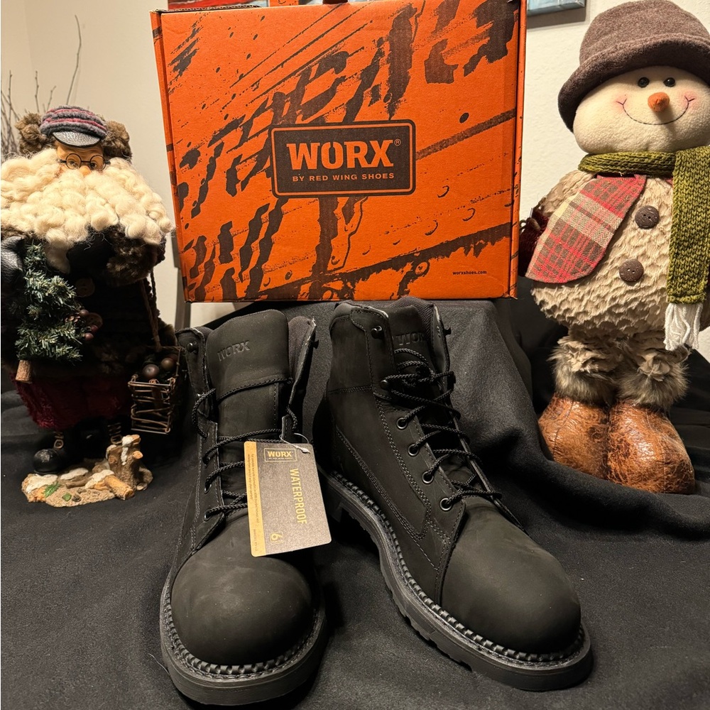Worx by Red Wing Shoes Black Boots